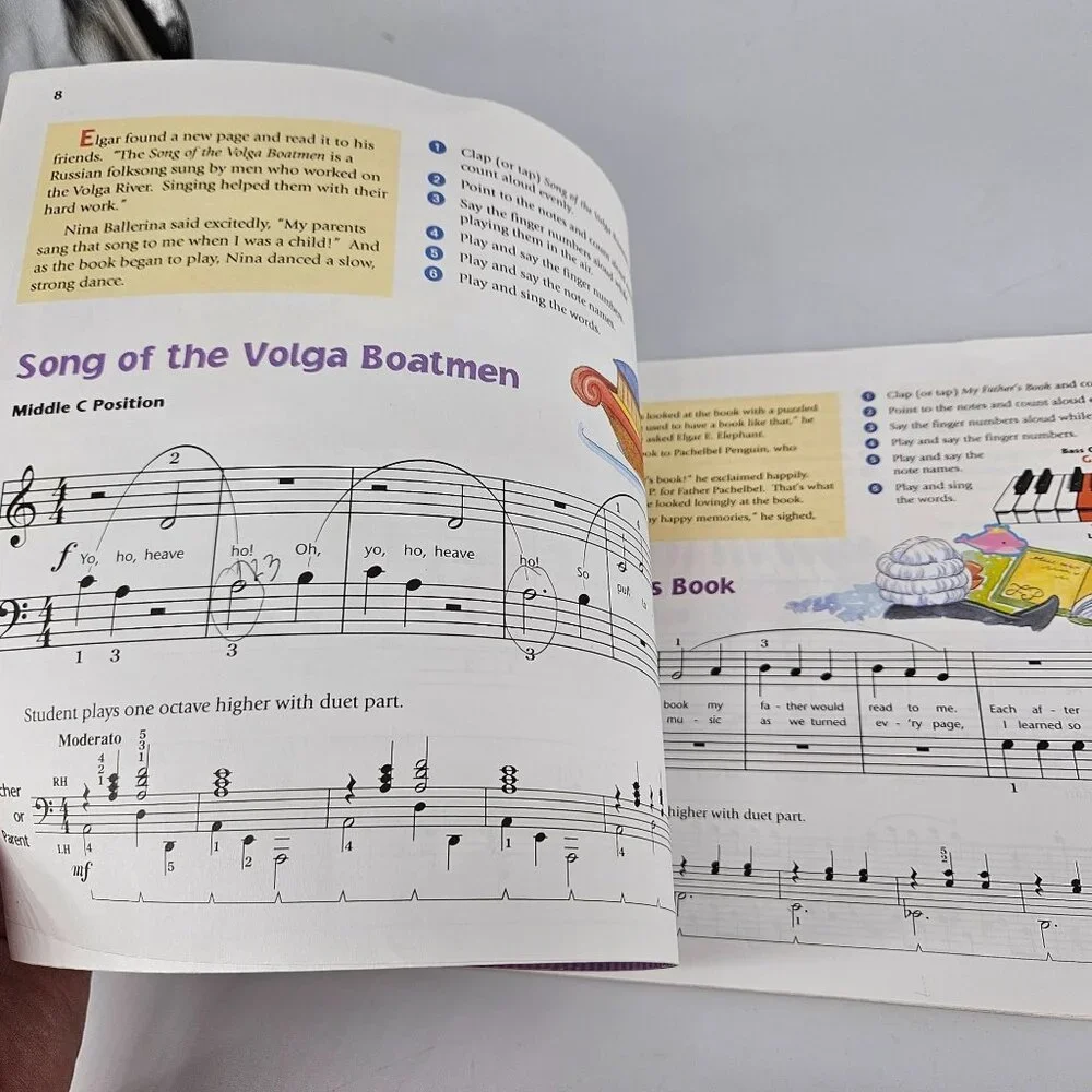 Alfred Music for Little Mozart Piano Learning Prep Level 4 Lesson Recital Lot 2